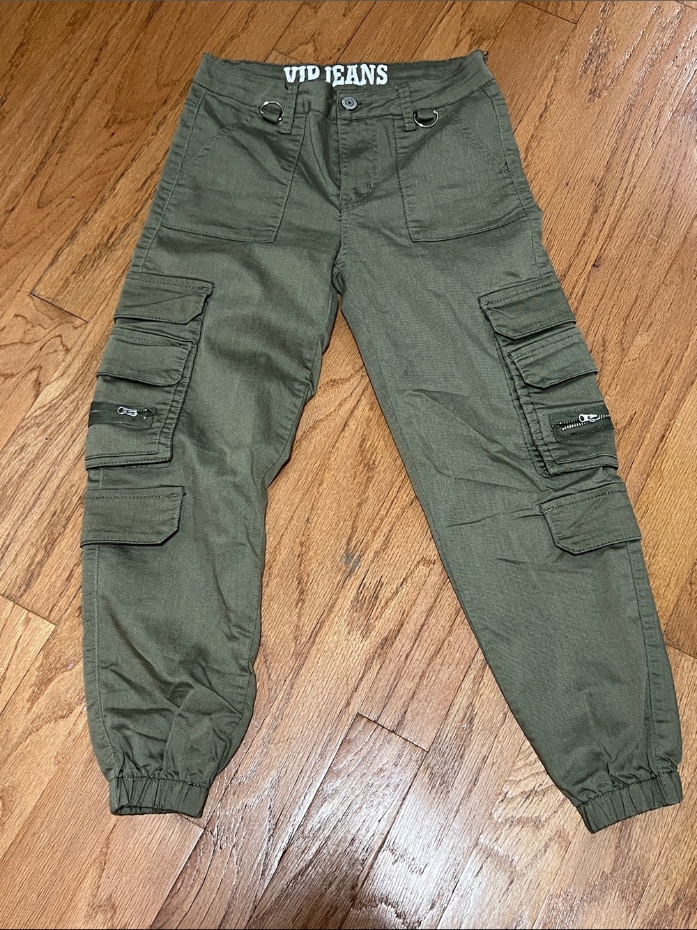 VID JEANS Olive Cargo Jogger Pants